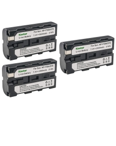 Kastar NP-F570 Battery (3-Pack) for Sony L Series InfoLithium Battery NP-F570, NP-F550, NP-F530, NP-F330 and Sony DCRVX2100, HDRFX1, HD1000U, HVRZ1U, HXR-NX5U, NEX-FS100 Cameras