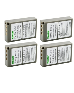 Kastar BLS5 Battery 4-Pack Replacement for Olympus E-PL6, E-PL7, E-PL8, E-PL10, E-PM1, E-PM2, Stylus 1, Stylus 1s, OM-D E-M10, OM-D E-M10 Mark II, OM-D E-M10 Mark III, OM-D E-M10 Mark IV Camera