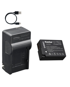Kastar 1-Pack Battery and AC & USB-C Charger, Compatible with Panasonic DMW-BLC12 DMC-FZ200 FZ300 FZ1000 G7 G85 GX8 GH2 G95, Leica BP-DC12 V-Lux 4 5 Q Q-P, Sigma BP-51 dp1 dp2 dp3 Quattro fp fp L