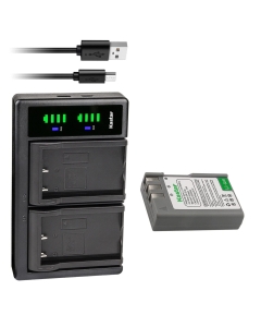 Kastar 1-Pack ENEL9a Battery and LTD2 USB Charger Replacement for Nikon EN-EL9 EN-EL9a EN-EL9e Battery, Nikon MH-23 Charger, Nikon Battery Grip BG-2A for Nikon D40/D40x/D60/D3000/D5000 DSLR Camera