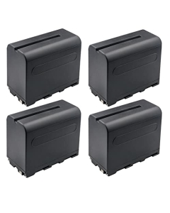 Kastar NP-F960 / NP-F970 Battery 4-Pack Replacement for Feelworld F5 PRO V2 5.5 INCH TOUCH SCREEN 3D LUT DSLR CAMERA FIELD MONITOR, F5 Pro V3 5.5" Touch Screen 3D LUT 4K HDMI DSLR Camera Field Monitor