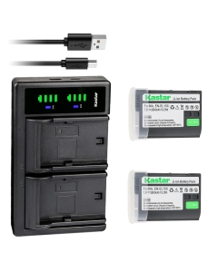 Kastar 2-Pack EN-EL15c Battery and LTD2 USB Charger Replacement for Nikon EN-EL15c ENEL15C Battery, MH-25 Charger, Nikon Zf Mirrorless, Nikon Z 5 Z6 II Z7 II, Z5 Z6II Z7II, Z 8 Z8 Mirrorless Camera