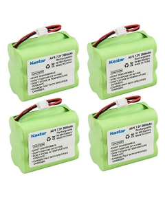 Kastar 4-Pack 7.2V 2300mAh Ni-MH Battery Replacement for ADT/Protection One Control Box Battery, JC1P-BH722 Security Control Panel Battery, DANTONA CUSTOM223, 2GIG BATT1X, 2GIG BATT2X Console