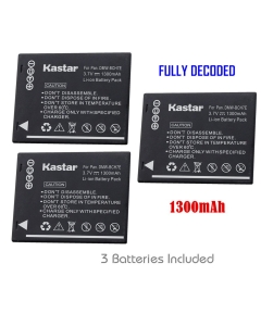 Kastar Battery (3-Pack) for Panasonic DMW-BCH7, DMW-BCH7PP, DMW-BCH7E, DE-A76 Work with Panasonic Lumix DMC-FP1, DMC-FP2, DMC-FP3, DMC-FT10, DMC-TS10 Cameras