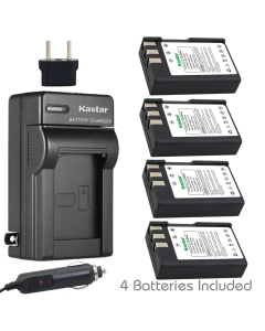 Kastar Battery (4-Pack) and Charger Kit for Nik EN-EL9, EN-EL9a, MH-23 Work with Nik D3000, D5000, D40, D60, D40X SLR Cameras