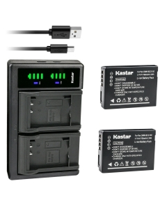 Kastar 2-Pack BP-DC7 Battery and LTD2 USB Charger Replacement for Leica BP-DC7 BP-DC7-E Battery, Leica BC-DC7 BC-DC7-E Charger, Leica V-LUX 20 V-LUX 30 V-LUX 40 Digital Camera