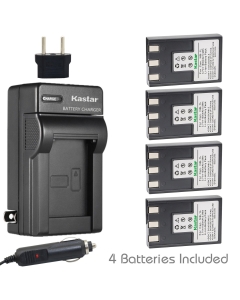 Kastar NB-1L Battery 4-Pack and Charger Kit for Canon NB-1L NB-1LH CB-2LSE & Canon IXY Digital 200 200a 300 300a 320 400 430 450 500 S200 S230 S330 PowerShot S200 S230 S300 S330 S400 S410 S500 Cameras