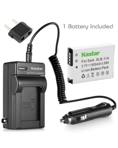 Kastar Battery (1-Pack) and Charger Kit for Samsung SLB-11A and Samsung WB600 WB650 WB700 WB1000 WB2000 CL65 CL80 EX1 HZ25W HZ30W HZ35W HZ50W ST1000 ST5000 ST5500 TL240 TL320 TL350 TL500 Cameras