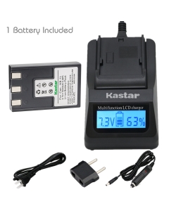 Kastar Fast Charger and Battery 1-Pack for Canon NB-1L NB-1LH CB-2LSE and Canon IXY Digital 200 200a 300 300a 320 400 430 450 500 S200 S230 S330 PowerShot S200 S230 S300 S330 S400 S410 S500 Cameras