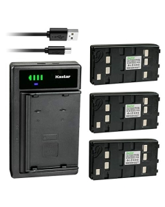 Kastar 3-Pack Battery and Smart USB Charger Compatible with Pentax CST-225N PCS-215 PCS-225 PCS-300 PCS-305 PCS-315 PCS-325 PCS-335 PCS-500 PCS-515 PCS-600 PCS-602 PCS-605 R-425NM R-500 R-800