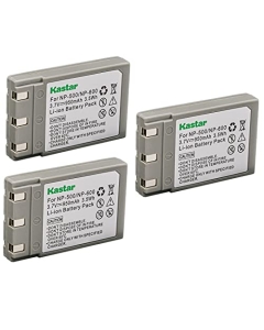 Kastar Battery 3-Pack Replacement for Konica DR-LB4, Minolta NP-500 NP-600 Battery, Konica Revio KD-310 KD-310Z KD-400Z KD-410Z KD-500Z KD-510Z, Minolta DiMage G400, DiMage G500, DiMage G600 Camera