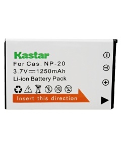 Kastar Battery for Cas NP20 NP-20 & Exilim EX-M1 EX-M2 EX-M20 EX-S1 EX-S2 EX-S3 EX-S20 EX-S100 EX-S500 EX-S600 EX-S770 EX-S880 EX-Z3 EX-Z4 EX-Z5 EX-Z6 EX-Z7 EX-Z8 EX-Z11 EX-Z60 EX-Z70 EX-Z75 EX-Z77