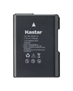 Kastar High Capacity Battery for Nikon EN-EL14 EN-EL14a MH-24, Nikon Coolpix P7000 Coolpix P7100 Coolpix P7700 Coolpix P7800 Nikon D3100 D3200 D3300 D3400 D5100 D5300 D5500 D5600 Df DSLR Camera
