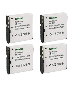 Kastar 4-Pack Battery Replacement for Hnsat DDV-A60, DDV-80, DDV-81, HDV-61, HDV-62, HP D3500, V5060, V5060H, V5061, V5061U, V556, V556AU, V5560, V5560U, V556AU, Jaytech JTC VideoShot HD60