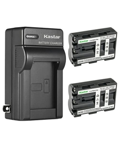 Kastar 2-Pack NP-FM500HN Battery and AC Wall Charger Replacement for Sony DSLR-A200W, DSLR-A200WB, DSLR-A300, α300, Alpha A300, DSLR-A300K, DSLR-A300K/N, DSLR-A300X, DSLR-A350, α350, Alpha A350 Camera