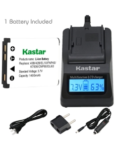 Kastar Fast Charger Kit and Battery (1-Pack) for Polaroid T370 T730 T831 T833 T1032 T1455 T1255 BLi-272 BLi272 and Sanyo Xacti VPC-T700 T700BL T700P T700T T850 T850BL T850CP T1060 T1060BK T1060EX
