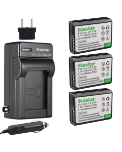 Kastar Battery (3-Pack) and Charger Kit for LP-E10, LC-E10, Compatible with EOS Rebel T5, T3, Kiss X50, X70, 1200D, 1100D DSLR Cameras