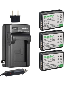 Kastar Battery (3-Pack) and Charger Kit for LP-E10, LC-E10 Work with EOS Rebel T5, EOS Rebel T3, EOS Kiss X50, EOS Kiss X70, EOS 1200D, EOS 1100D DSLR Cameras