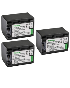 Kastar NPFH70 Battery (3-Pack) for Sony NP-FH100, FH60, FH70, NP-FH90, TRV and Sony DCR-DVD405 407E 408 410E 450 602E 610 650E DCR-HC96 DCR-SR85 HDR-HC9 HDR-UX20 HDR-SR12 DCR-SR65E XR500E Camera