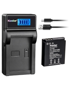 Kastar 1-Pack Battery + LCD USB Charger for Kodak LB-080 Spare Battery, Kodak PIXPRO SP360 4K, PIXPRO ORBIT360 4K VR Camera, PIXPRO SP1, SP1 HD, SP1-YL3 Action Camera, PlaySport (Zx5) Video Camera