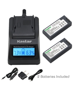 Kastar Ultra Fast Charger and 2 Battery for Sony NP-FC11 NP-FC10 DSC-P12 DSC-P10 DSC-P8 DSC-V1 DSC-P7 DSC-P5 DSC-P9 DSC-P3 DSC-F77 DSC-P10S DSC-FX77 DSC-P2 DSC-P10L DSC-P8L DSC-F77A DSC-P8S DSC-P8R