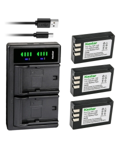 Kastar 3-Pack Battery and LTD2 USB Charger Replacement for Fujifilm NP-140 FNP-140 FNP140 Battery, Fuji BC-140 BC140 Charger, Fujifilm FinePix S100FS, FinePix S200EXR, FinePix S200FS, FinePix S205EXR