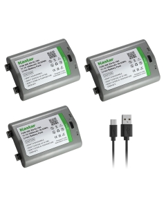 Kastar 3-Pack EN-EL18H Type-C Battery Pack, Compatible with Nikon EN-EL18 EN-EL18a EN-EL18b EN-EL18c EN-EL18d for D4 D4S D5 D6 Z9 Cameras