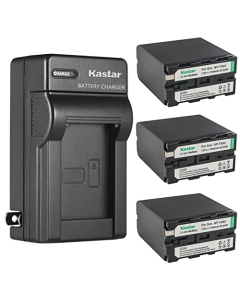 Kastar 3-Pack Battery and AC Wall Charger Replacement for Son CCD-TRV66 CCD-TRV67 CCD-TRV68 CCD-TRV71 CCD-TRV715 CCD-TRV716 CCD-TRV72 CCD-TRV720 CCD-TRV75 CCD-TRV78 CCD-TRV80 CCD-TRV81 CCD-TRV815