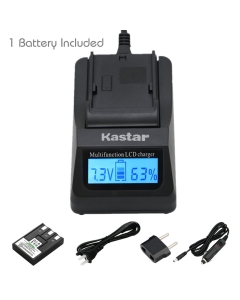 Kastar Fast Charger + Battery (1-Pack) for Canon NB-3L, PowerShot SD10, SD100, SD110, SD20, SD500, SD550, Digital IXUS 700, 750, i5, Digital 30, 600, 700, D30, D30a, D53Z, IXY Digital L, Digital L2