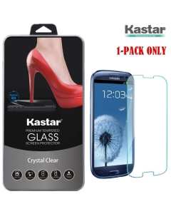 Kastar S3 Screen Protector (1-PACK), Premium Tempered Crystal Clear Glass Screen Protector for Samsung Galaxy S3, S III, i9300 AT&T, T-Mobile, Sprint, Verizon Smartphone