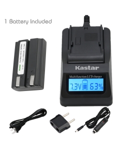 Kastar Fast Charger Kit and EN-EL1 Battery (1-Pack) for ENEL1, NP-800 and Nik Cooipix 4300 4500 4800 5400 5700 775 8700 880 885 995 CoolpixE880 and Konica Minota DG-5W Dimage A200 Cameras