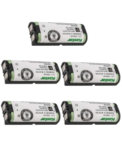 Kastar 5-Pack HHR-P105 Type 31 Battery Replacement for Panasonic HHR-P105 HHR-P105A KX-2420 KX-2421 KX-2422 KX-TG5779 KX-6702 KX-FG2451 KX-TG2411 KX-TG2424 KX-TG2620 KX-TGA241 KX-TGA570 KX-TGA670