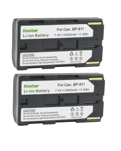 Kastar 2-Pack BP-911 / BP-915 Battery 7.2V 2400mAh Replacement for Canon XF305 XH-A1, XH-A1 HDV, XH-A1S HD, XH-A1SE HDV, XH-G1 HDV, XH-G1S, XH-G1S HD, XL-H1A, XL-H1S, XL-H1S HD, XL-1, XL-1S, XL-2