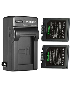 Kastar 2-Pack Battery and AC Wall Charger Replacement for Panasonic DMC-F1, DMC-F1B, DMC-F1K, DMC-F1S, DMC-F1PP, DMC-F1E-S, DMC-FX1, DMC-FX1BS, DMC-FX1EG, DMC-FX1EG-A, DMC-FX1EG-R, DMC-FX1EG-S