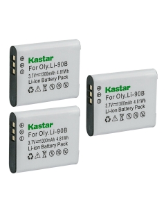 Kastar 3-Pack Battery Replacement for Ricoh DB-110 DB110 Battery, Ricoh GR III Digital Camera, Ricoh GR IIIx Digital Camera, Ricoh WG-6 Digital Camera, Ricoh G900 Digital Camera