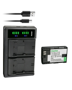 Kastar 1-Pack LP-E6 Battery and LTD2 USB Charger Replacement for Canon EOS R, EOS Ra, EOS R5, EOS R6, EOS 90D, XC10, XC15, EOS 5D Mark II, EOS 5D Mark III, EOS 5D Mark IV, EOS 5DS, EOS 5DS R Camera