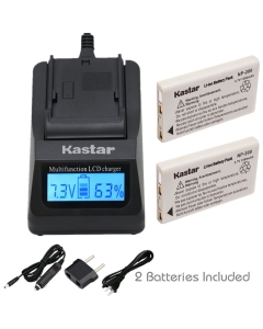 Kastar Ultra Fast Charger(3X Faster) Kit and NP-200 Battery (2-Pack) for Konica Minolta Dimage X Dimage Xg Dimage X6 Dimage Xi Dimage Xt Dimage Xt Biz Cameras