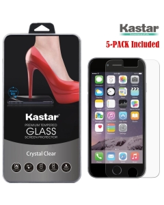 Kastar iPhone 6 Screen Protector (5-PACK), Premium Tempered Crystal Clear Glass Screen Protector for Apple iPhone 6 iPhone 6S 4.7" AT&T, T-Mobile, Sprint, Verizon Smartphone