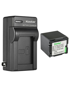 Kastar 1-Pack CGA-DU21 Battery and AC Wall Charger Replacement for Panasonic NV-GS300, NV-GS308, NV-GS320, NV-GS328, NV-GS330, NV-GS400, NV-GS408, NV-GS500, NV-GS508, NV-MX500A, PV-GS19 Camera