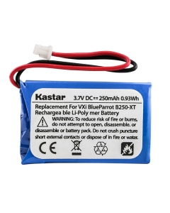 Kastar 1-Pack Battery Replacement for VXI Blue Parrott B250-XT+ Wireless Bluetooth Headset Roadwarrior, Blue Eagle 2, Blue Eagle II, BT900, HS393, Silverado Blue