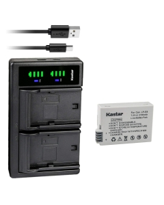 Kastar 1-Pack Battery and LTD2 USB Charger Replacement for Canon LP-E8 LPE8 Battery, Canon LC-E8 LC-E8E Charger, Canon EOS Rebel T2i, EOS Rebel T3i, EOS Rebel T4i, EOS Rebel T5i, EOS 550D Cameras