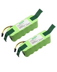 Kastar CR120 Battery (2 Pack), Ni-MH 14.4V 3300mAh, Replacement for Deebot CR120, KK-8, ECOVACS X500, LP43SC2000P