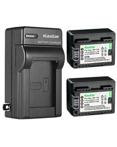 Kastar 2 Pack BP-718 BP718 Battery and AC Wall Charger Compatible with Canon BP709 BP-727 BP727 Canon US 6055B002 Camera Battery, Canon LEGRIA HF M706 HFM706, LEGRIA HF M806 HFM806 Cameras