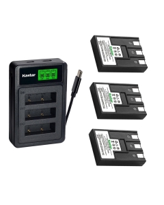 Kastar 3-Pack Battery with LZD3 USB Triple Charger Compatible with Canon NB-3L NB-3LH, PowerShot SD10 SD100 SD110 SD20 SD40 SD500 SD550 A80 Digital IXUS 700 750 IXY Digital Cameras