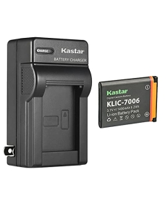 Kastar 1-Pack K7006 Battery and AC Wall Charger Replacement for Kodak Easyshare Touch M577, Easyshare MD30 PixPro FZ51 (KDK-FZ-51BL) PixPro FZ52 PixPro FZ53 PixPro SL5 Smart Lens Digital Cameras