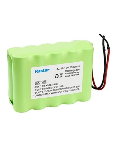 Kastar 1-Pack AA 12V 2000mAh (10xAA) Ni-MH Battery Pack with Two Wires Lead for DIY