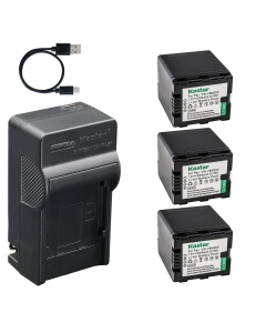 Kastar 1-Pack Battery and AC & USB-C Charger, Compatible with Panasonic VW-VBN070 VW-VBN130 VW-VBN260 for HC-X800 HC-X900 HC-X920 Camcorders