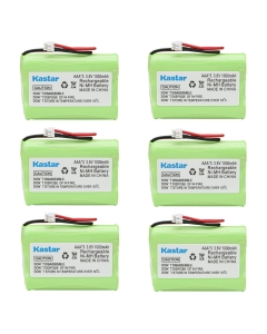 Kastar 6-Pack 3.6V 1000mAh Ni-MH Rechargeable Battery Replacement for Ooma Telo Handset HB1001 SDCP-H304 CPH-464Z Cordless Phone