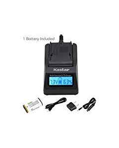 Kastar Ultra Fast Charger(3X faster) Kit and Battery (1-Pack) for Kodak KLIC-8000, K8000 work with Kodak Z1012 IS, Z1015 IS, Z1085 IS, Z1485 IS, Z612, Z712 IS, Z812 IS, Z8612 IS Cameras [Over 3x faster than a normal charger with portable USB charge functi