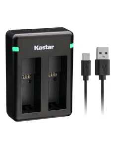 Kastar Dual USB Battery Charger Compatible with Insta360 Ace Pro Battery and Insta360 Ace Pro Action Camera